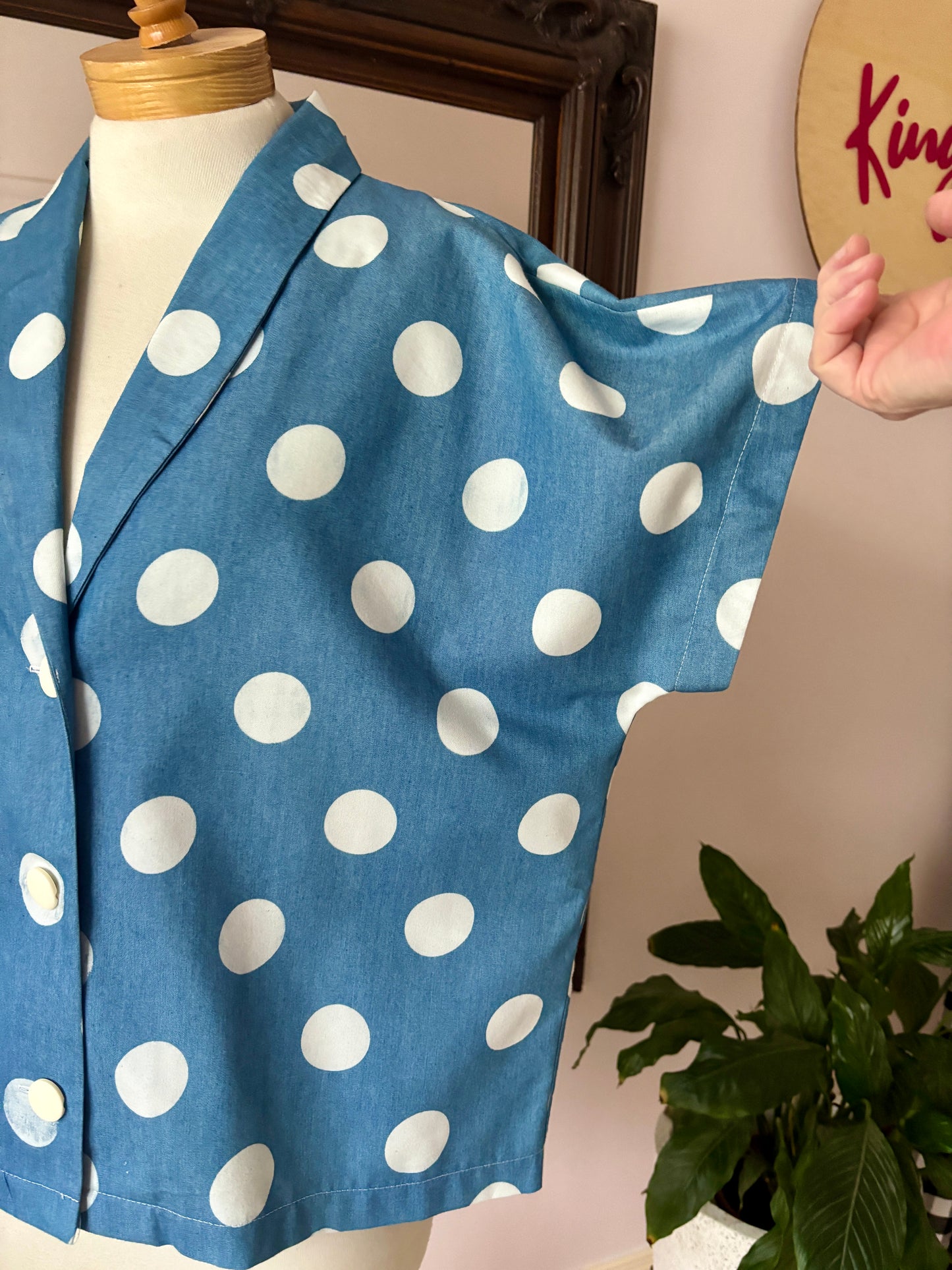 Valerie : Shawl collar blouse