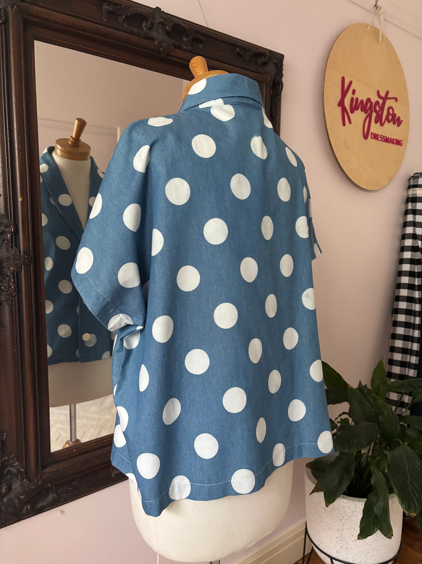 Valerie : Shawl collar blouse