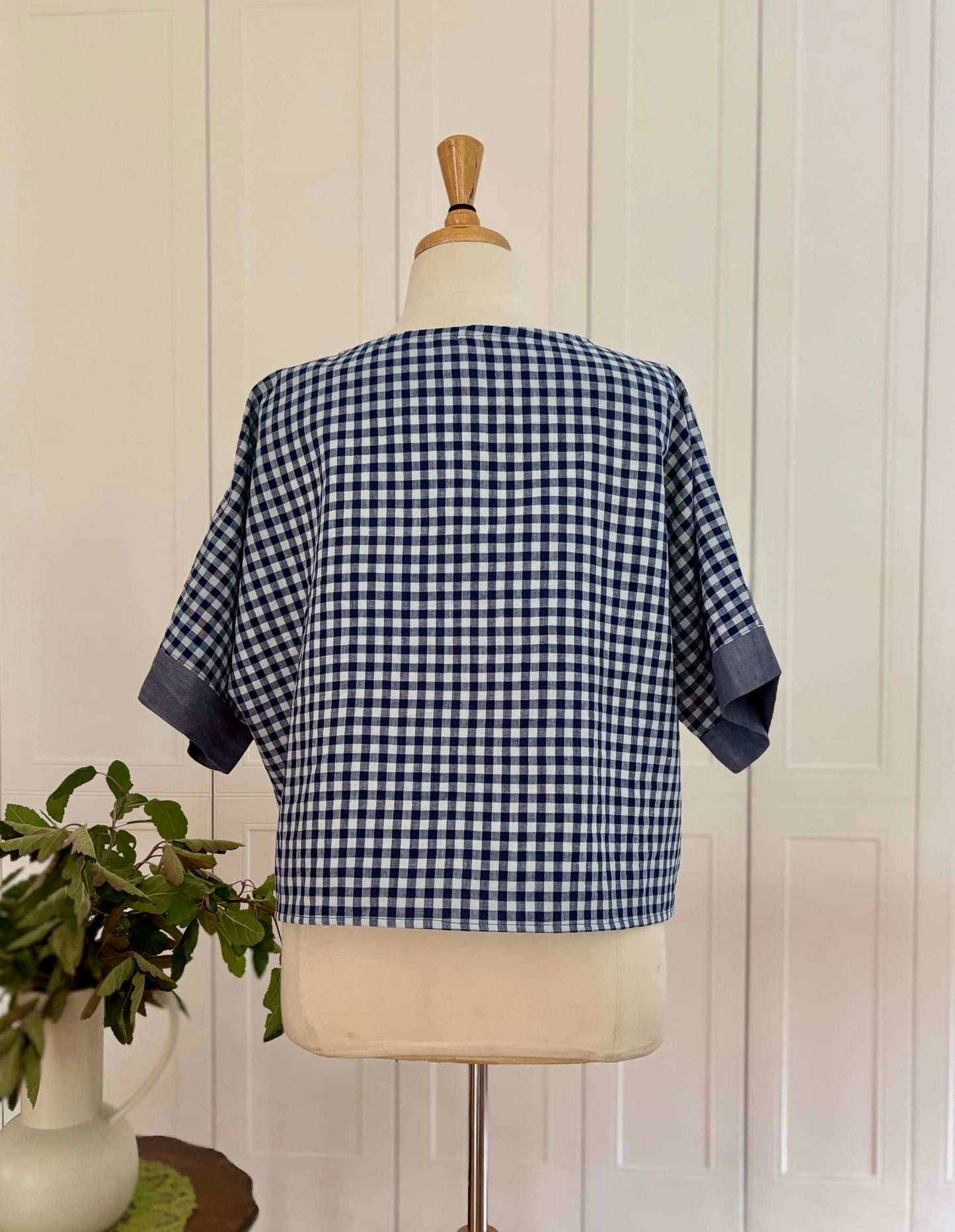 Zero Waste Crop Top : Navy Blues