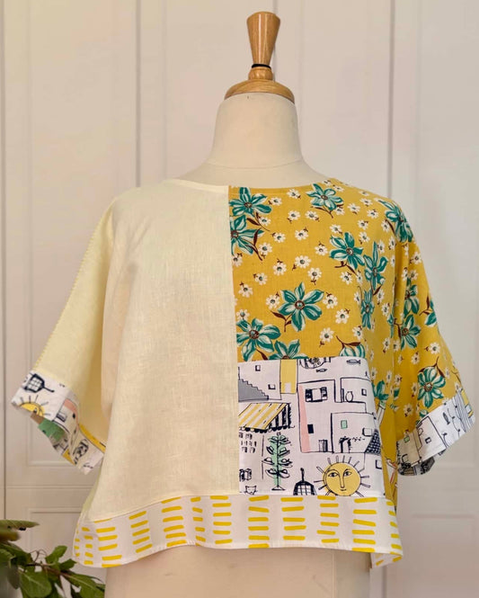 Zero Waste Crop Top : All The Yellows You Will Ever Need