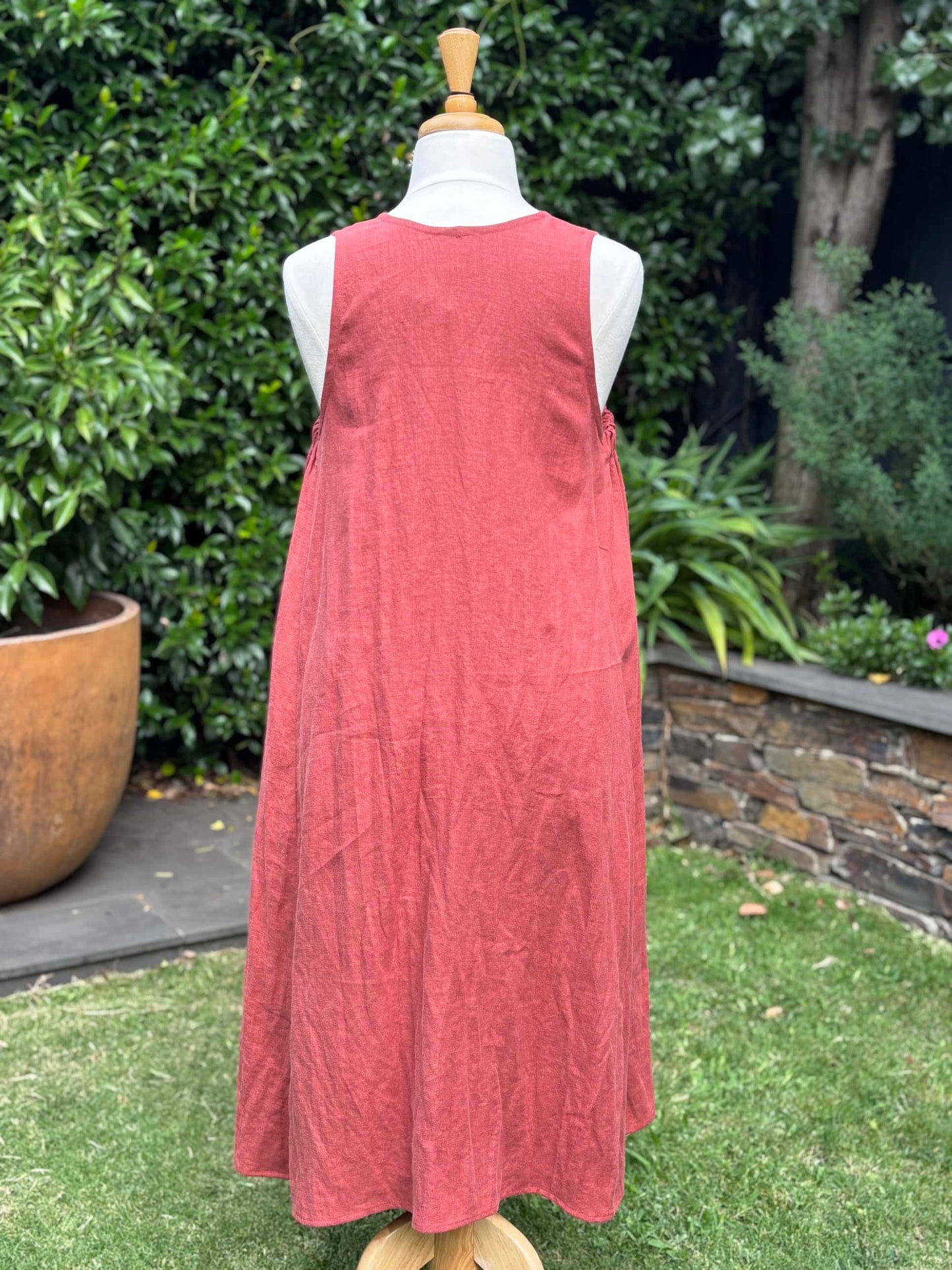 Belinda Pinafore | Rust