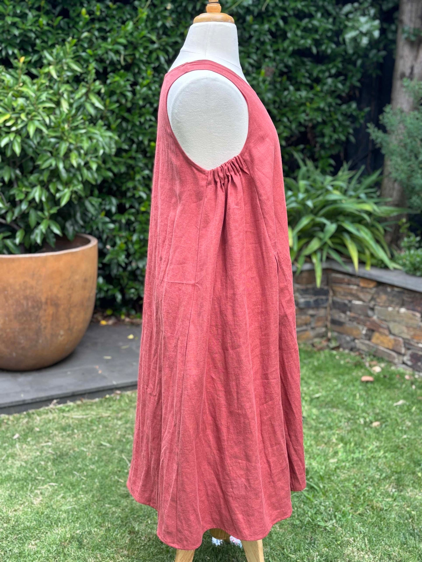 Belinda Pinafore | Rust