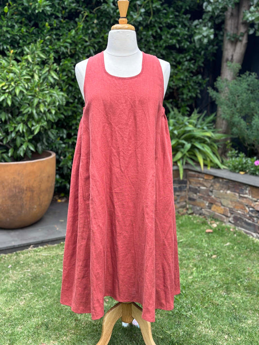 Belinda Pinafore | Rust
