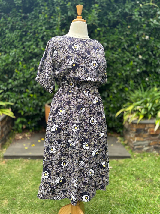 Ashley dress : Navy Floral