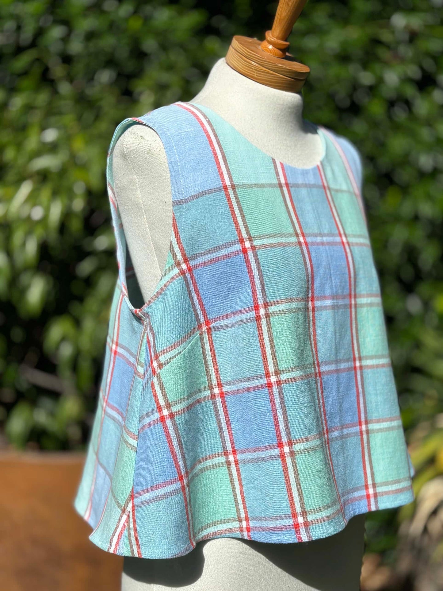 Kudzai Swing Top | Blue & Green