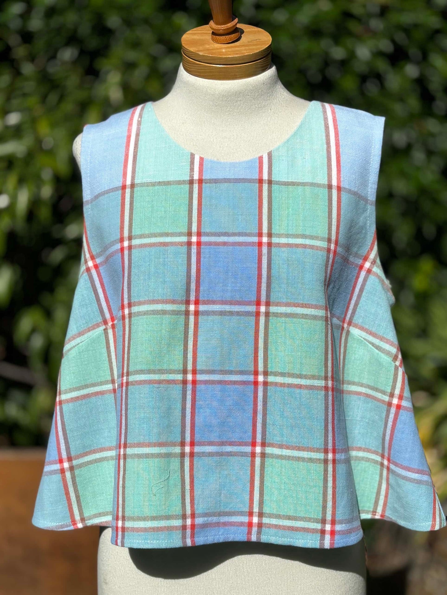 Kudzai Swing Top | Blue & Green