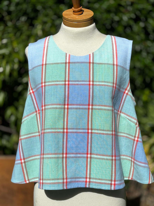 Kudzai Swing Top | Blue & Green