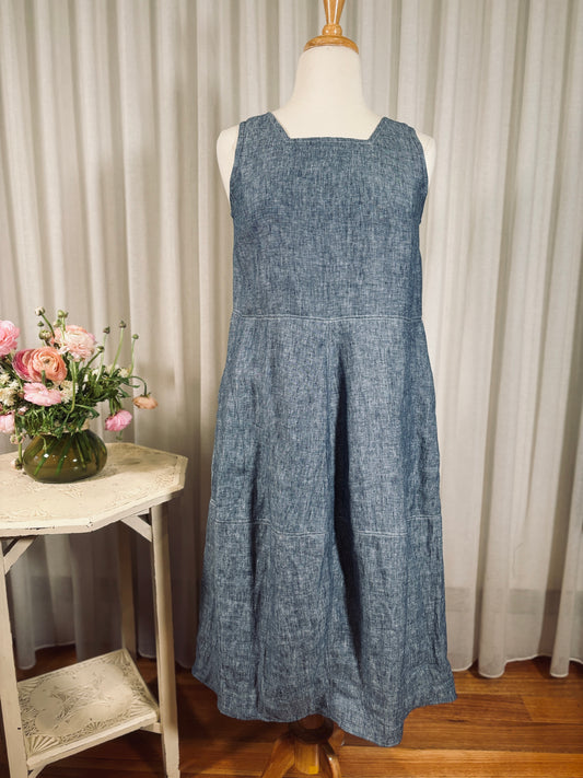 Rina Dress | Grey Marle Linen