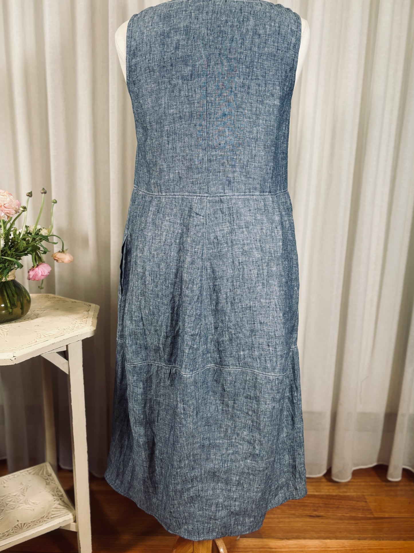 Rina Dress | Grey Marle Linen