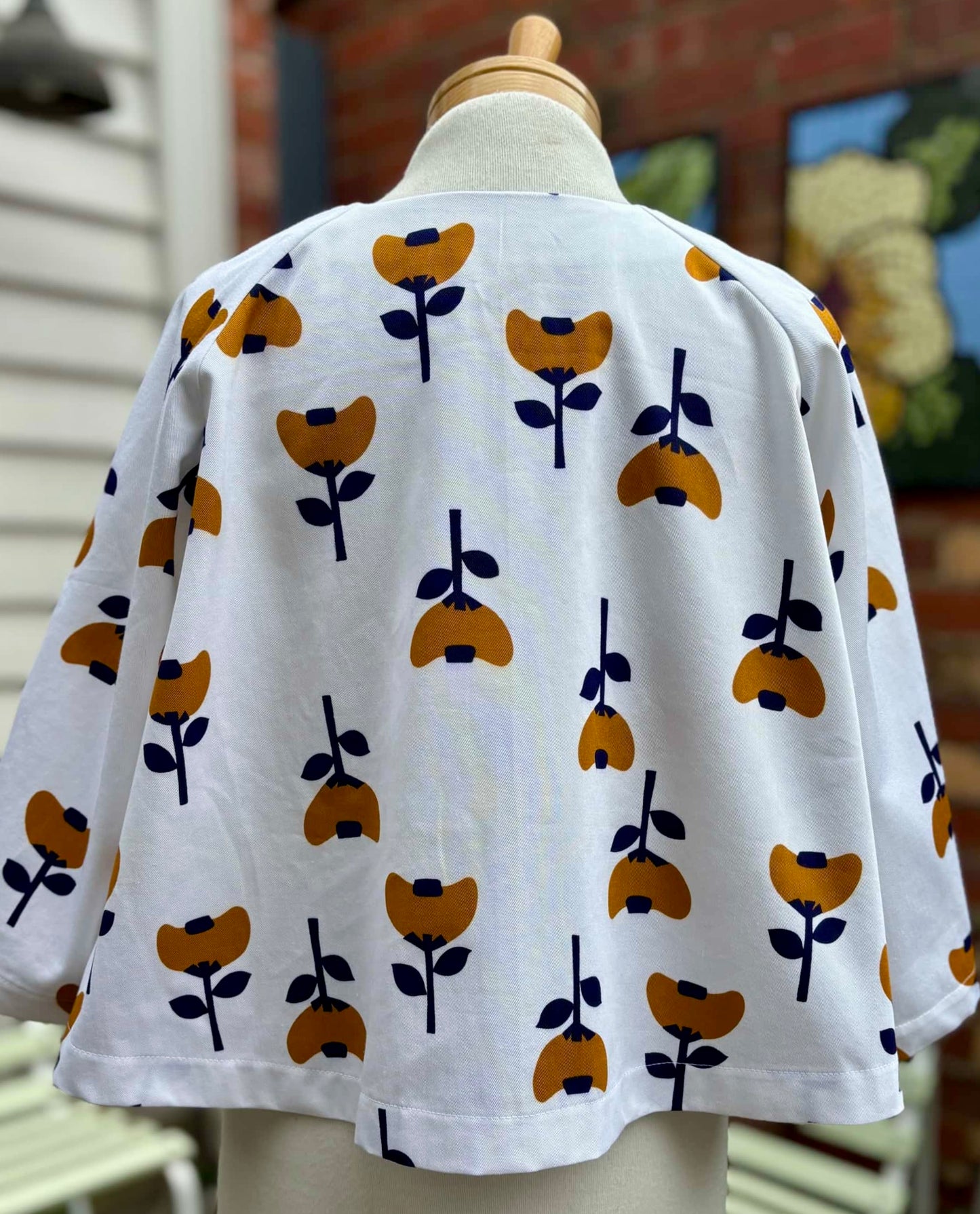 Swing Jacket | Brown Flowers