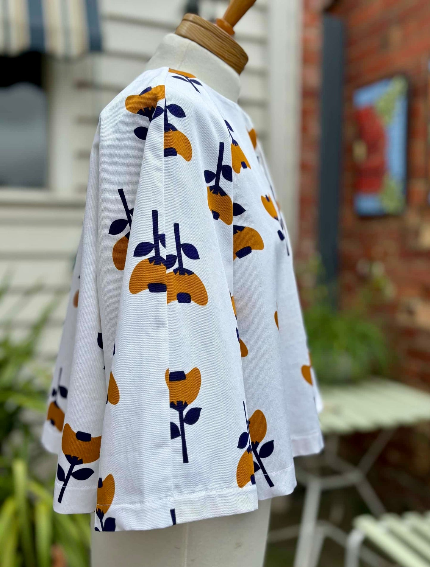 Swing Jacket | Brown Flowers