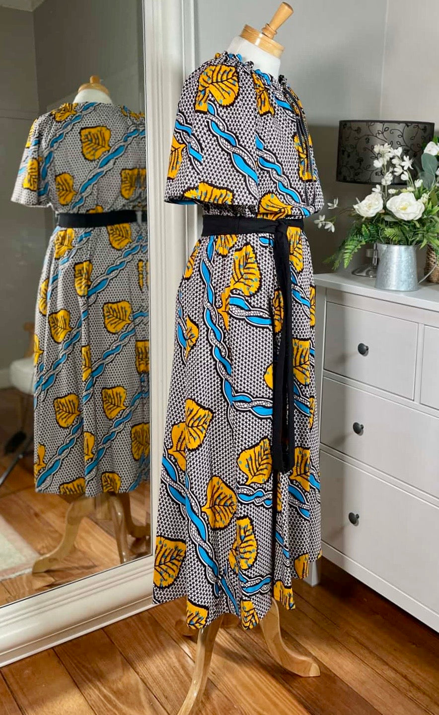 Gypsy Dress | Yellows & Blues