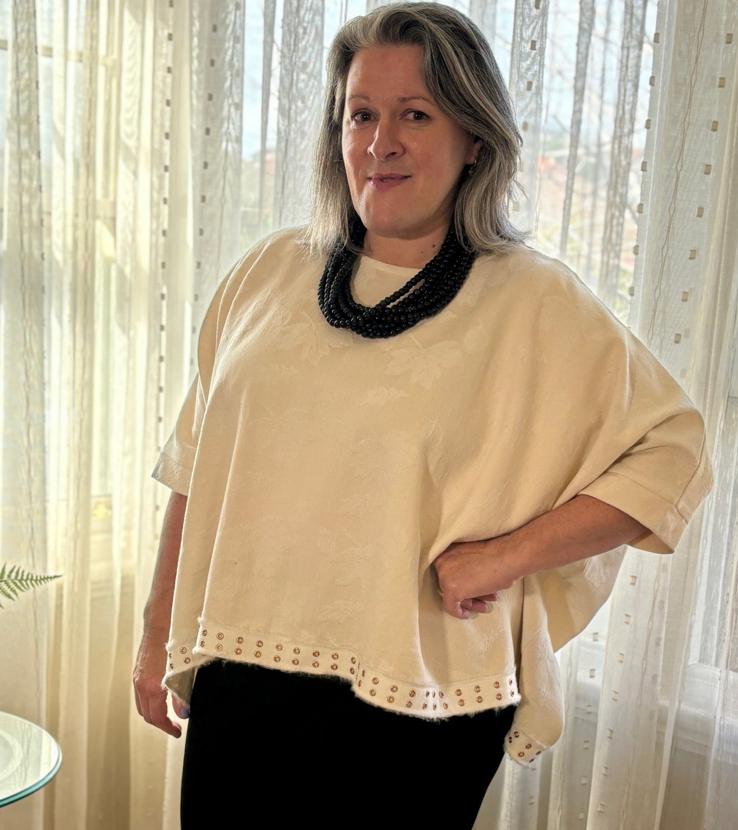 Alexa | Winter White Damask
