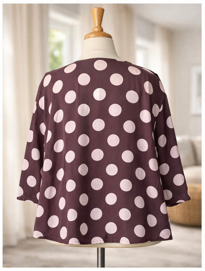 Grace Top : Chocolate Brown Linen