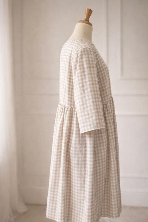 Yarraville | Beige & White Gingham