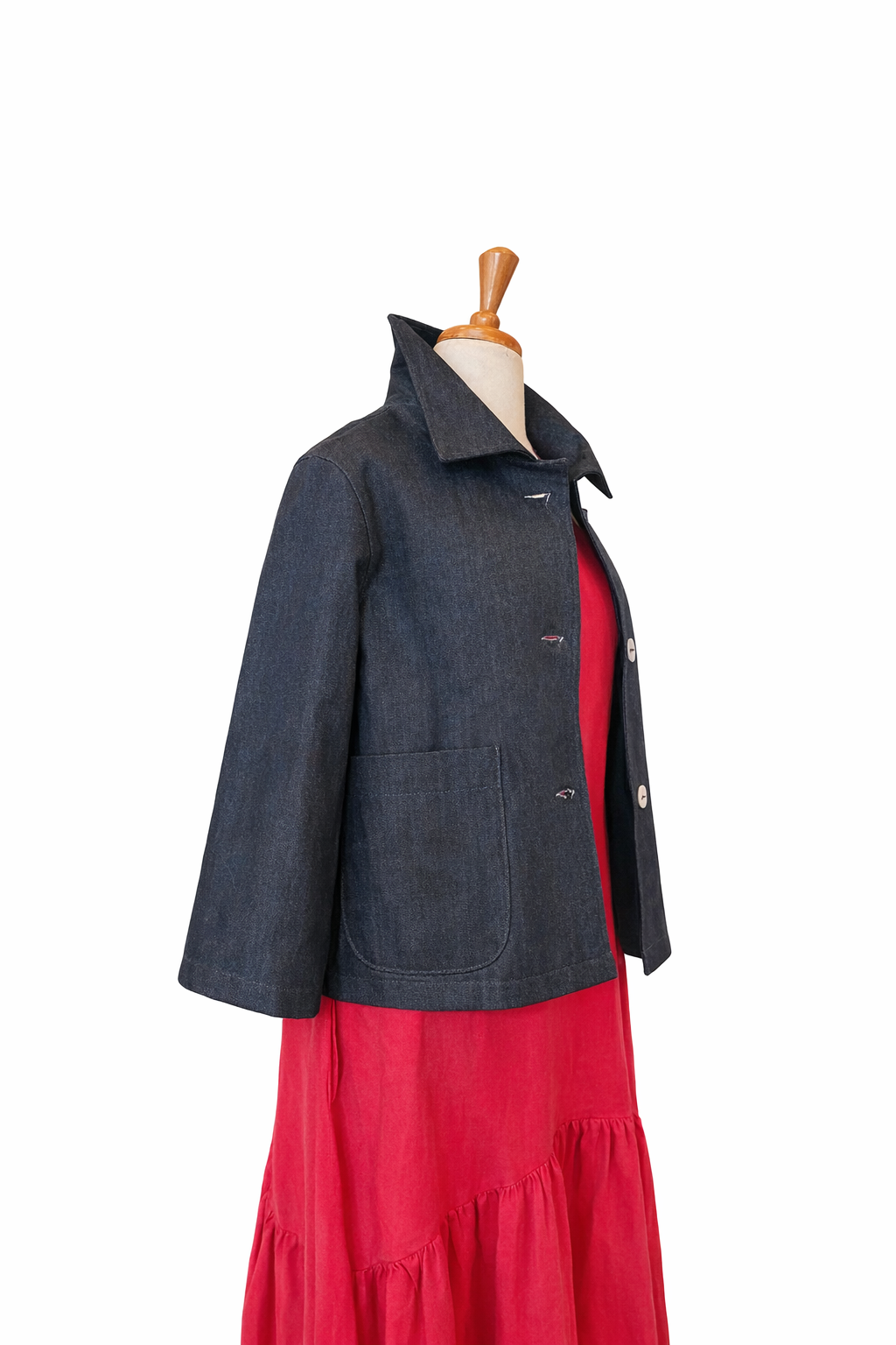 Twiggy Short | denim swing jacket