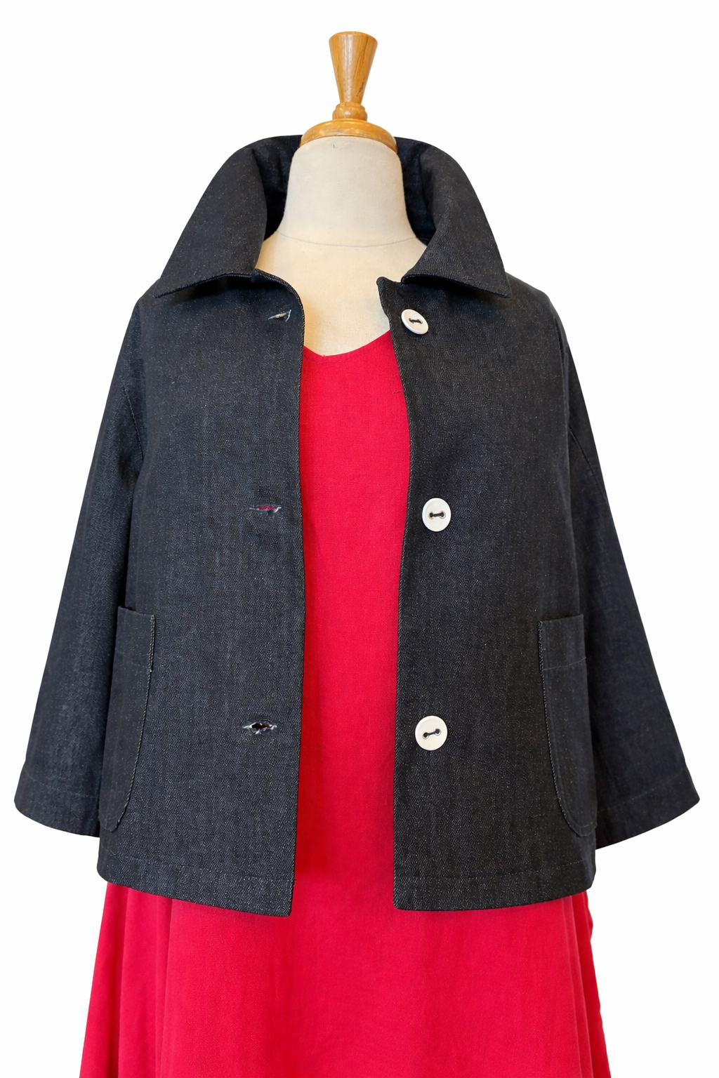 Twiggy Short | denim swing jacket