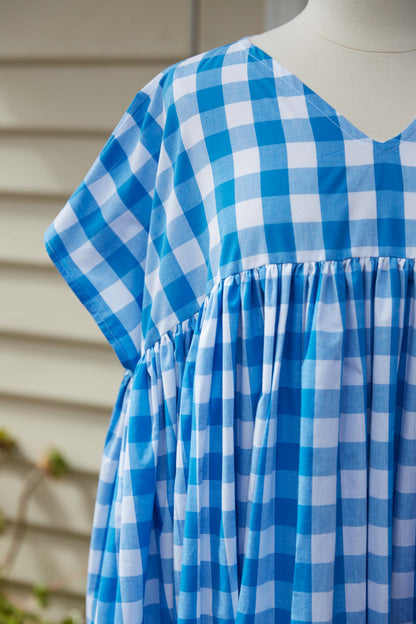 Ella Dress | Blue & White Gingham