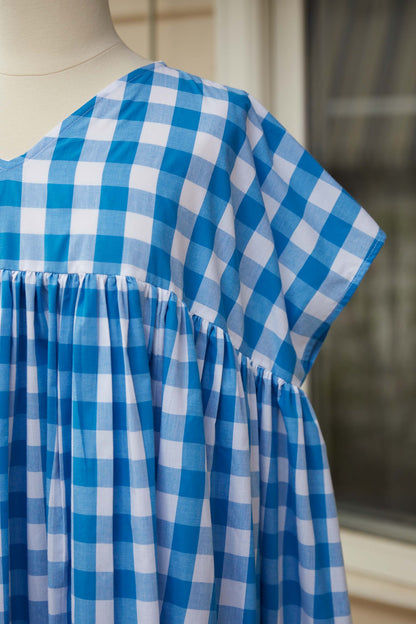 Ella Dress | Blue & White Gingham