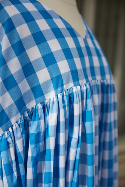 Ella Dress | Blue & White Gingham