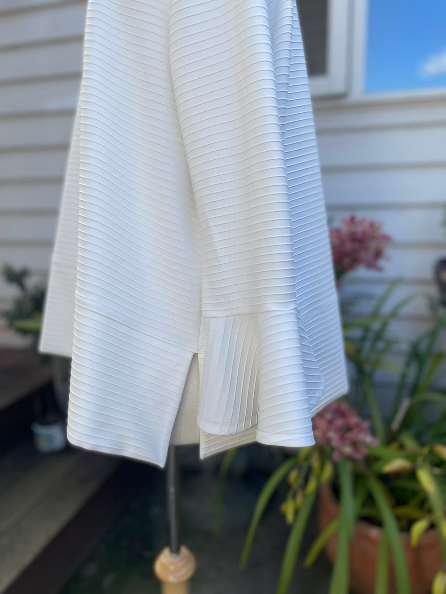 Peggy Top : White knit