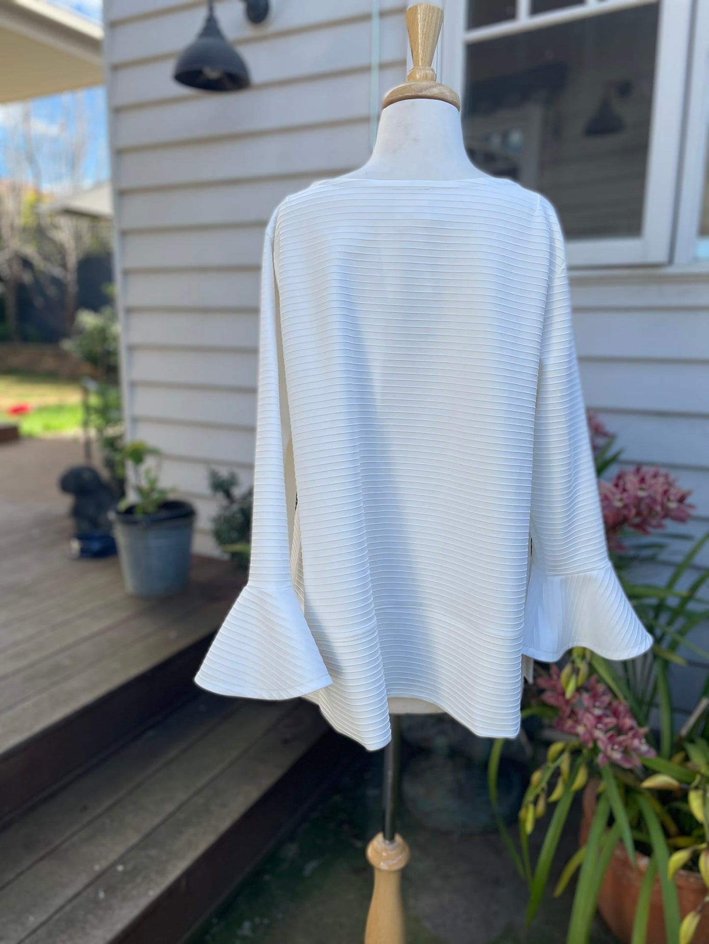 Peggy Top : White knit